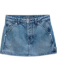 Alexander Wang - Five-Pocket Denim Mini Skirt - Lyst