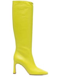 Liu Jo - Square-Toe Leather Boots - Lyst