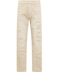 Heron Preston - Straight-Leg Logo Patch Distressed Jeans - Lyst