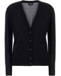 Giorgio Armani - V-Neck Buttoned Cardigan - Lyst