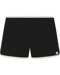 Courreges - Courrèges Contrast-Trim Mini Shorts - Lyst