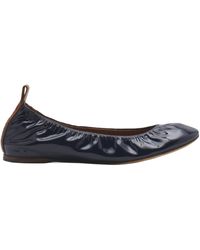 Lanvin - Ruched Detail Ballerina Shoes - Lyst