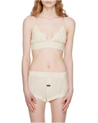 OPEN YY - Crinkled Bralette - Lyst