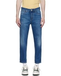 Ami Paris - Logo Patch Straight-Leg Jeans - Lyst