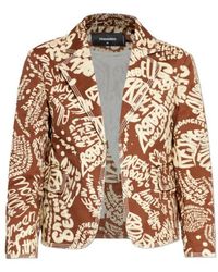 DSquared² - Rebel Hibiscus Maggie Jacket - Lyst