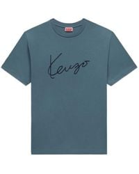 KENZO - Signature Embroidered T-Shirt - Lyst
