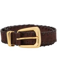 Veronica Beard - Contrast Trim Leather Belt - Lyst