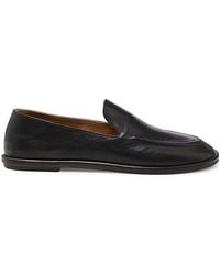 The Row - Canel Slip-On Round Toe Loafers - Lyst