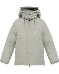 Moncler - Vivante Hooded Wool Cashmere Short Down Jacket - Lyst
