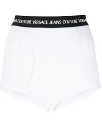 Versace Jeans Couture - Logo Band Mini Shorts - Lyst