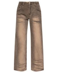 MISBHV - High Waist Logo-Patch Jeans - Lyst