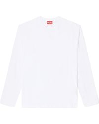 DIESEL - T-Kristian Raglan Long-Sleeve T-Shirt - Lyst