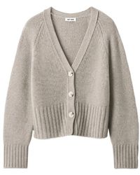 Soft Goat - Button V-Neck Cashmere Cardigan - Lyst