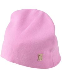 Burberry - Solid Color Knitted Hat - Lyst