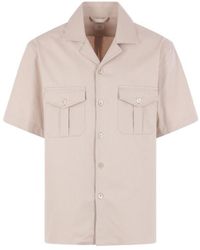 Eleventy - Short-Sleeved Button-Up Shirt - Lyst