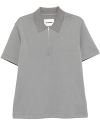 Jil Sander - Half-Zip Polo Shirt - Lyst