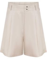 Herno - Pleated High-Waist Shorts - Lyst