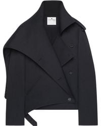 Courreges - Courrèges Oblique Short Trench Coat - Lyst