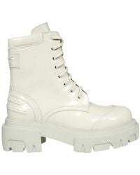 MSGM - Lace-Up Platform Boots - Lyst