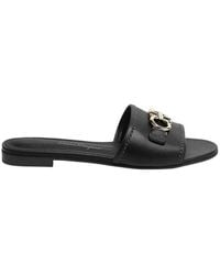 Ferragamo - Rhodes Leather Slides - Lyst