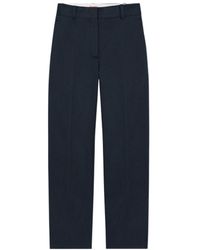 KENZO - Logo Patch Cropped Trousers - Lyst