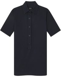 A.P.C. - Collared Mini Dress - Lyst