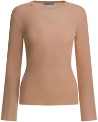 Prada - Long-Sleeved Crewneck Jumper - Lyst