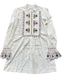 Isabel Marant - Isabel Marant Étoile Embroidered Long-Sleeve Dress - Lyst