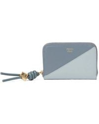 Fendi - Ff Diamonds Zipper Around Mini - Lyst