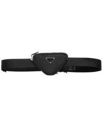 Prada - Triangle Belt Mini Bag - Lyst