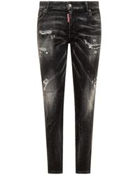DSquared² - Cool Girl Distressed Cropped Jeans - Lyst