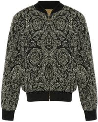 Versace - Reversible Zipped Bomber Jacket - Lyst