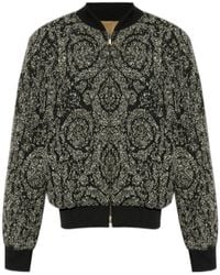 Versace - Reversible Zipped Bomber Jacket - Lyst