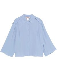 Twinset - Button Shoulder Blouse - Lyst