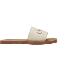 Chloé - Round Head Slippers - Lyst