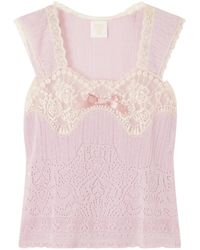 Anna Sui - Lingerie Knitted Top - Lyst