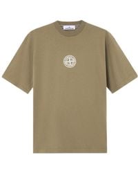Stone Island - Logo-Print Short-Sleeve T-Shirt - Lyst