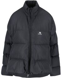 Balenciaga - Logo Printed Padded Jacket - Lyst