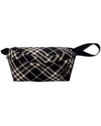 Burberry - Equestrian Knight Motif Checked Belt Bag - Lyst