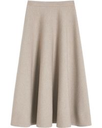 Max Mara - Jersey Tech Midi Skirt - Lyst