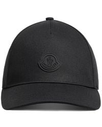 Moncler - Logo Patch Curved Peak Baseball Cap - Lyst