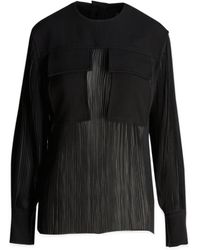 Proenza Schouler - Pleated Long-Sleeved Shirt - Lyst