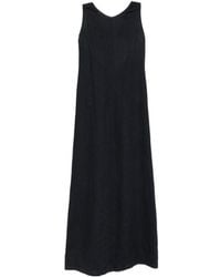 Aspesi - Cut-Out Tie-Fastening Maxi Dress - Lyst