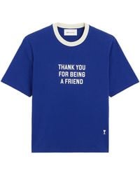 Ami Paris - Short-Sleeved Crewneck T-Shirt - Lyst