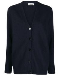 Jil Sander - V-Neck Knitted Cardigan - Lyst