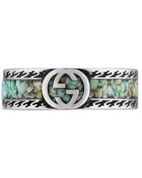 Gucci - Interlocking G Sterling Ring - Lyst