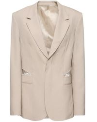 Dion Lee - Single-Breasted Wool Interwoven Suit Jacket - Lyst