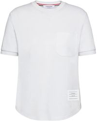Thom Browne - Pocket Crew Neck T-Shirt - Lyst