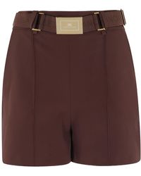 Elisabetta Franchi - Belt Shorts - Lyst