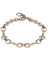 Gucci - Horsebit Diamond 18K Bracelet - Lyst